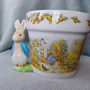 Beatrix Potter Peter Rabbit flowerpot